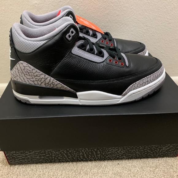 Jordan Retro 3 Black Cement(2024) Size 11 Brand New - Picture 6 of 14